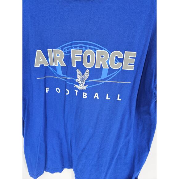 Champion Athletic Apparel Men's Blue Air Force Falcon Football T-Shirt Size XL - Picture 2 of 4